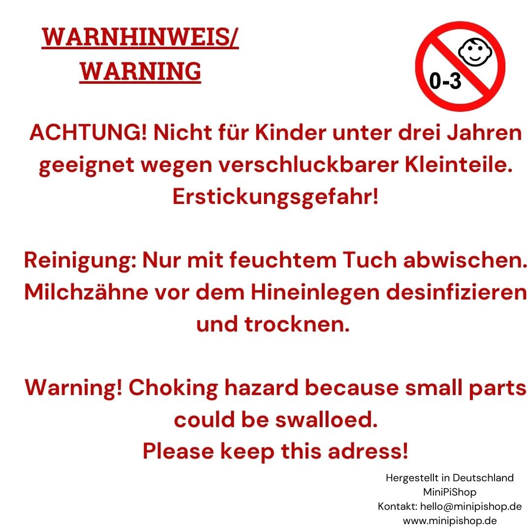 Milchzahndose mit Namen Mädchen Einhorn Zahnfee Milchzahndose minipishop 